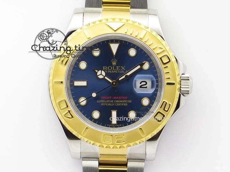 Yacht-Master Edition 116622 SS Bracelet YG Blue Best Dial JF A2836 On 0115